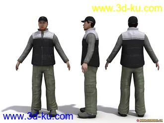 3D打印模型Evermotion人物库里面的角色02的图片