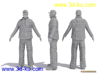 3D打印模型Evermotion人物库里面的角色02的图片