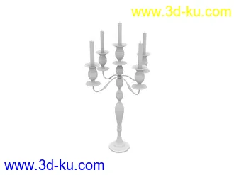 3D打印模型蜡烛，烛台，烛座的图片