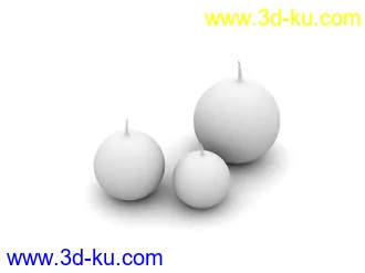 3D打印模型蜡烛，烛台，烛座的图片