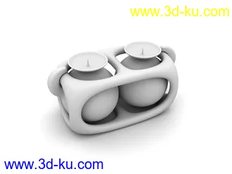 3D打印模型蜡烛，烛台，烛座的图片