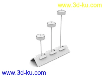 3D打印模型蜡烛，烛台，烛座的图片
