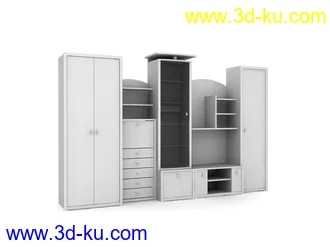 3D打印模型柜子，桌柜，壁橱，组合柜，茶几等等的图片