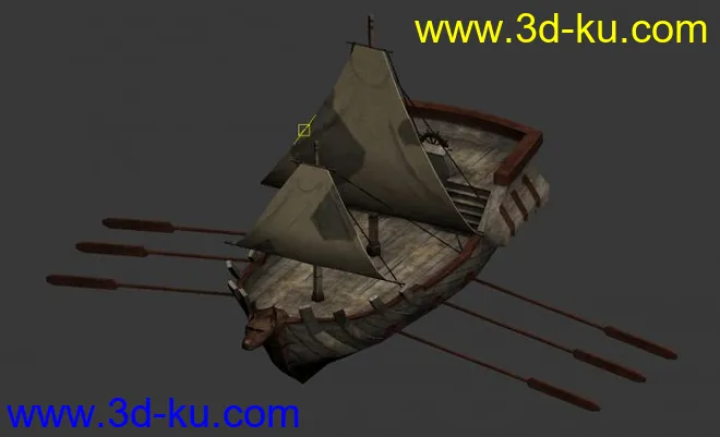 龙腾世纪一艘小帆船模型的图片1