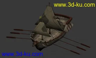 3D打印模型龙腾世纪一艘小帆船的图片