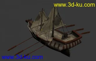 3D打印模型龙腾世纪一艘小帆船的图片