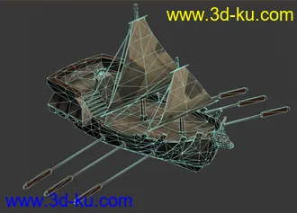 3D打印模型龙腾世纪一艘小帆船的图片