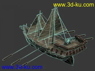 3D打印模型龙腾世纪一艘小帆船的图片
