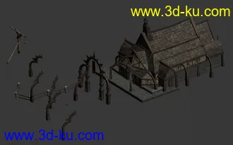 3D打印模型龙腾世纪 一个不错的教堂的图片