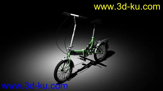 分享一个MAYA自行车模型的图片1