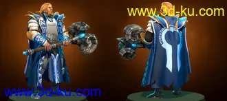 Dota人物模型锤子男和狼人低模的图片