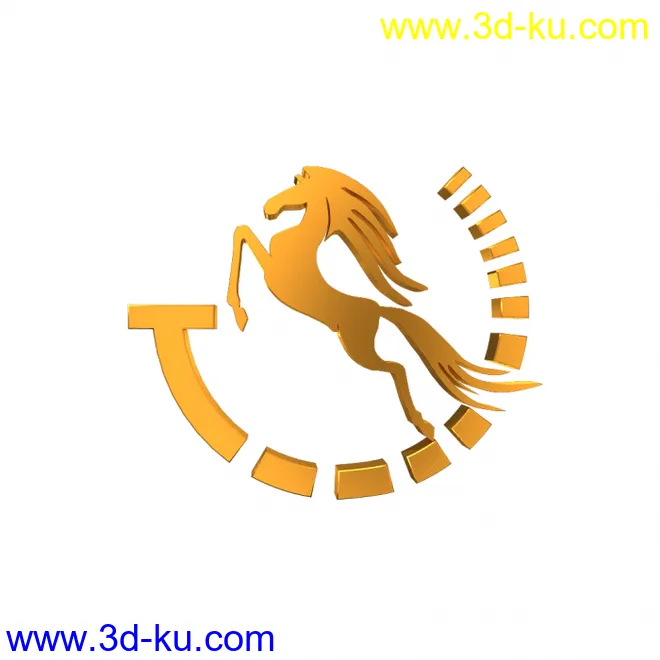 黄金logo金属标识设计模型的图片1