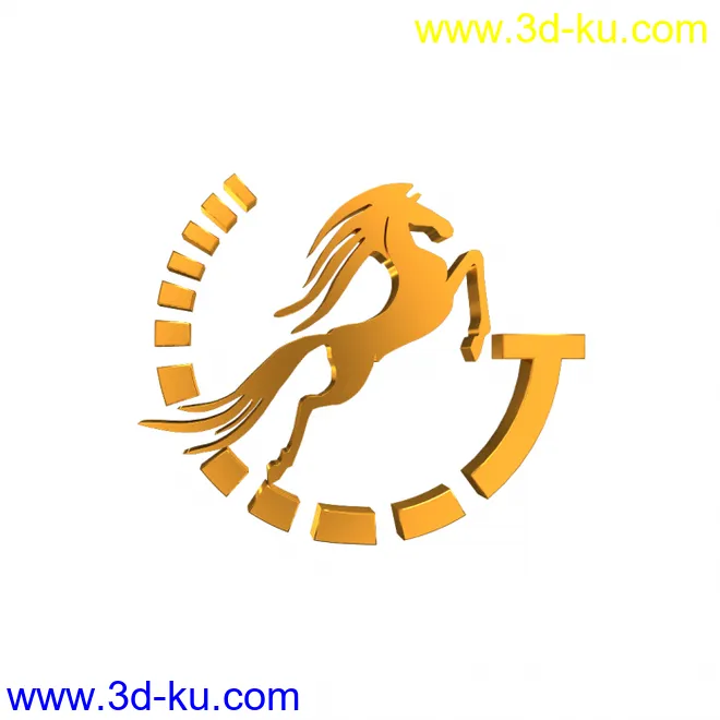 黄金logo金属标识设计模型的图片3