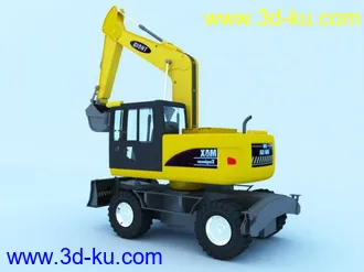 3D打印模型挖掘机的图片
