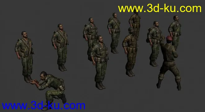 军队训练   狙击手模型的图片1
