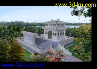 3D打印模型关公庙的图片