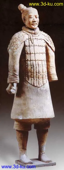 一个古代兵马桶(模型)的图片