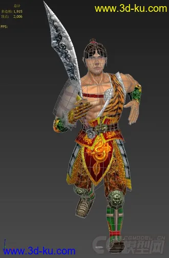 3D打印模型国产男武士*胡乱设计的的图片