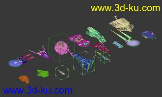 3D打印模型未来飞行器合集的图片