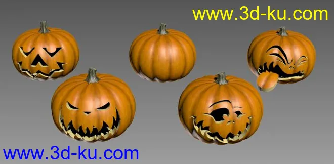 Pumpkins Halloween模型的图片1