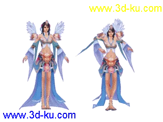 3D打印模型术修-女-装备05带泰国舞姿亮热带帖图的图片