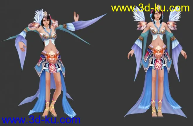 术修-女-装备05带泰国舞姿亮热带帖图模型的图片2