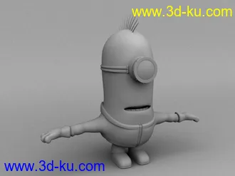 3D打印模型自己做的小黄人~minion！嘻嘻...的图片
