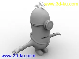 3D打印模型自己做的小黄人~minion！嘻嘻...的图片