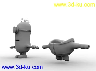 3D打印模型自己做的小黄人~minion！嘻嘻...的图片