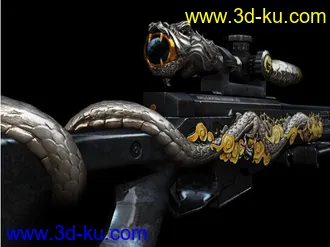 3D打印模型火线兄弟们，福利来啦，一把天龙闪虐全服。哈哈哈的图片