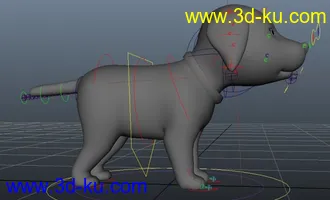 3D打印模型卡通小狗一只的图片