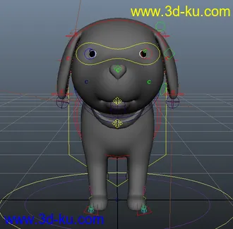 3D打印模型卡通小狗一只的图片