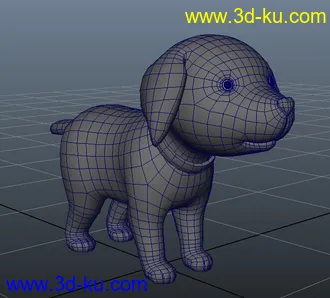 3D打印模型卡通小狗一只的图片