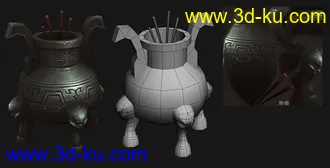 3D打印模型手绘写实鼎~的图片