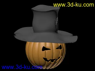 3D打印模型自己做的南瓜头一枚！的图片
