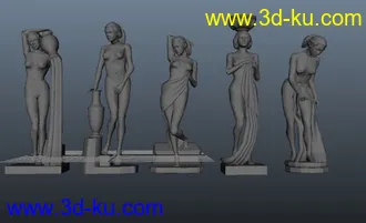 3D打印模型西方人体雕塑的图片