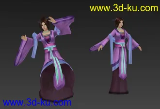 仙剑5外传欧阳夫人模型带动作呈庄重帖图的图片
