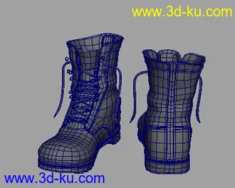3D打印模型几双鞋子——高跟鞋，converse，登山鞋的图片