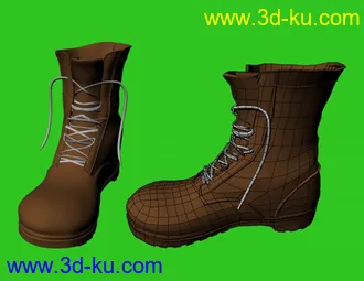 3D打印模型几双鞋子——高跟鞋，converse，登山鞋的图片