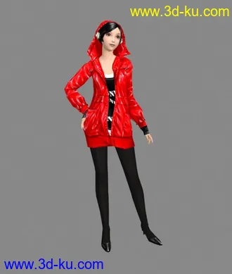 3D打印模型DJ_美女（含贴图）的图片