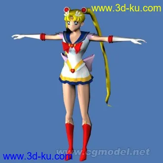 3D打印模型一个美少女战士 水冰月的图片