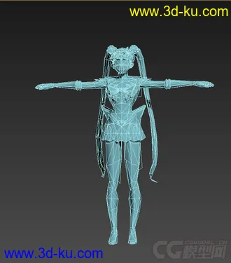 3D打印模型一个美少女战士 水冰月的图片