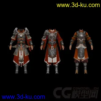 3D打印模型剑三男女角色一对的图片