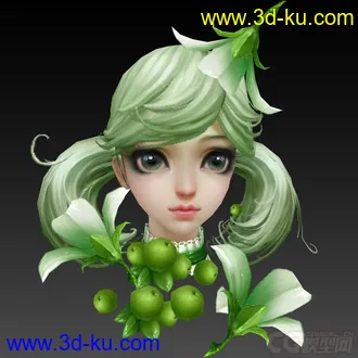 3D打印模型剑三男女角色一对的图片