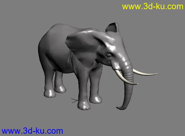 大象3D模型的图片1