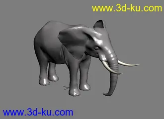大象3D模型的图片