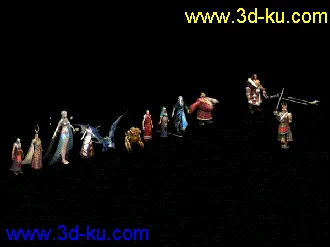 3D打印模型角色男主角带动作亮金兵金将帖图的图片