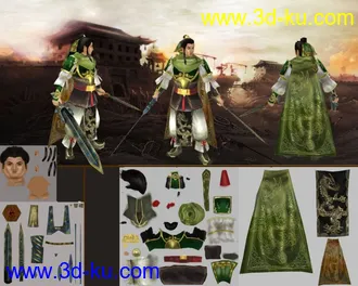 三国人物模型的图片