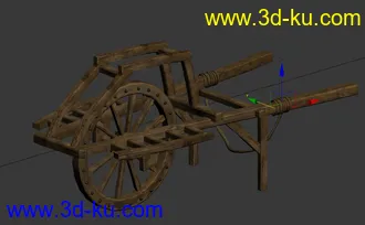 3D打印模型独轮手推车的图片