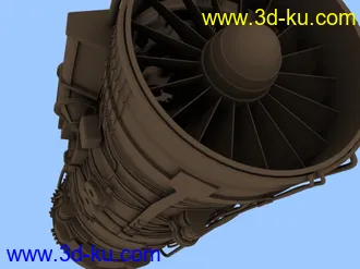3D打印模型飞机喷气式发动机的图片